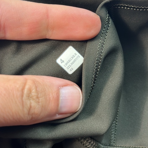 Lululemon Fast and Free High-Rise Crop II 23" *Non-Reflective Dark Olive - Picture 6 of 7